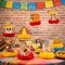 Cinco de Mayo 3D Honeycomb Table Centerpieces – 9PCS Fiesta Party Decorations Set for Mexican Theme Parties, Taco Night, Birthday & Indoor Outdoor Event Decor